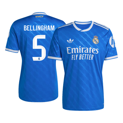 BELLINGHAM #5 Mens Real Madrid Third Jersey 2025/26
