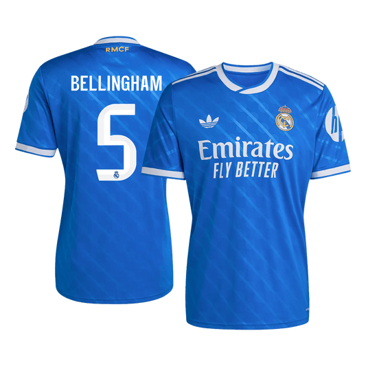 BELLINGHAM #5 Mens Real Madrid Third Jersey 2025/26