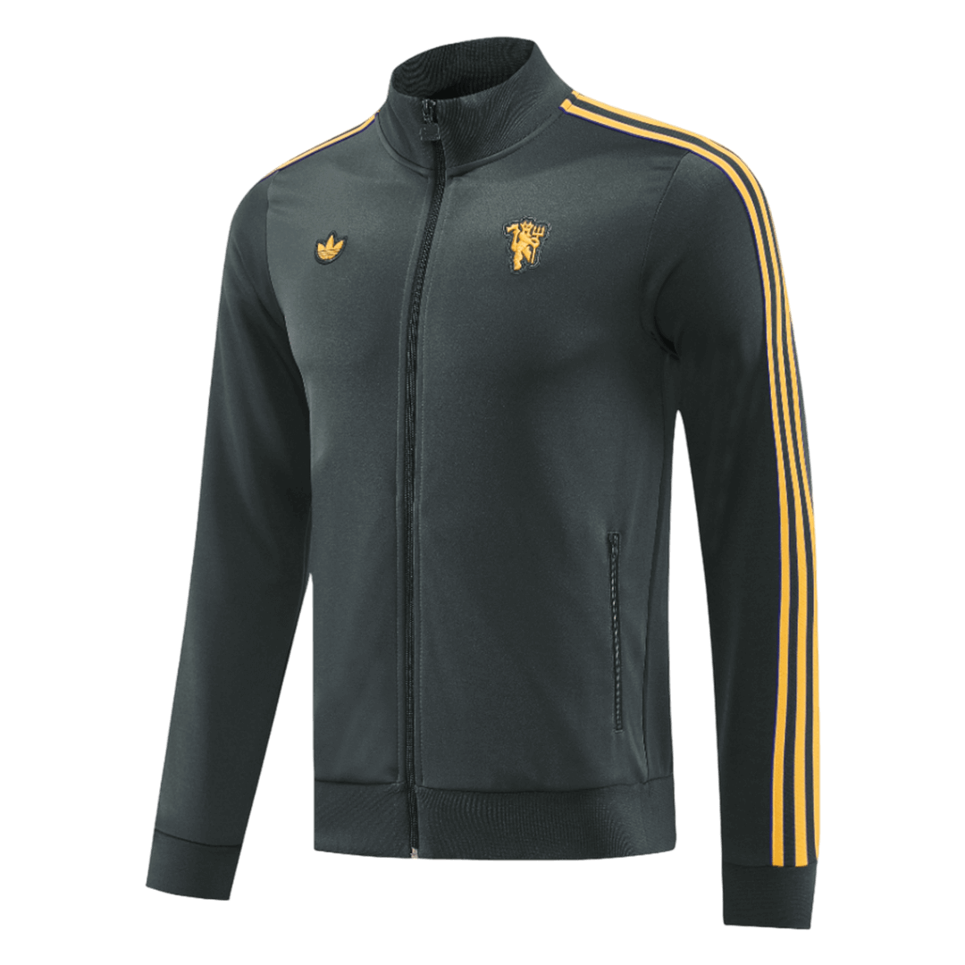 Manchester United 2025/26 Black Training Tracksuit Kit (Top+Pants)