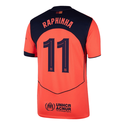 RAPHINHA #11 Mens Barcelona Third Jersey 2025/26 - UCL