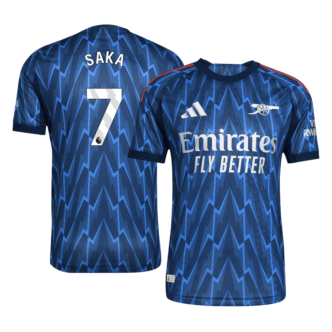 SAKA #7 Mens Arsenal Away Jersey 2025/26 - Player Version (Slim Fit)