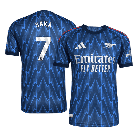 SAKA #7 Mens Arsenal Away Jersey 2025/26 - Player Version (Slim Fit)