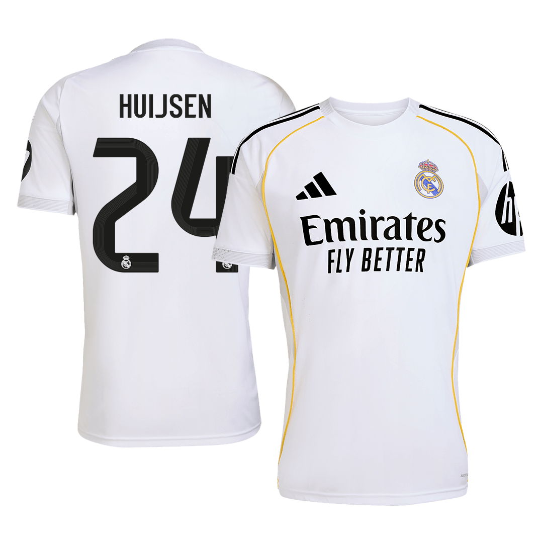 HUIJSEN #24 Mens Real Madrid Home Jersey 2025/26