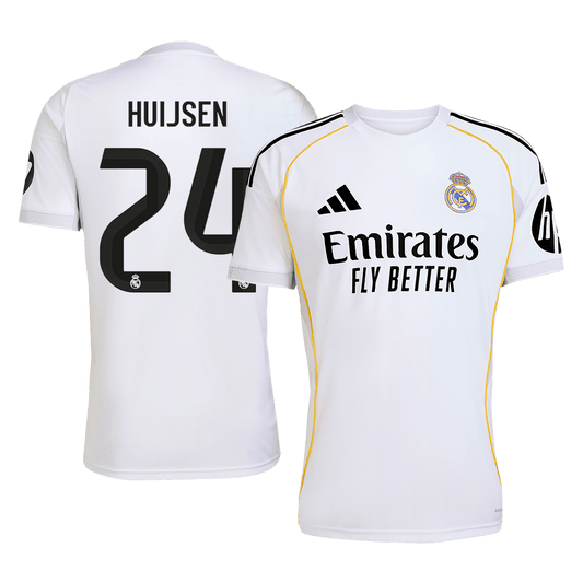 HUIJSEN #24 Mens Real Madrid Home Jersey 2025/26