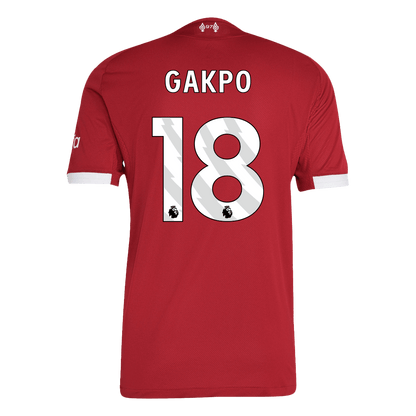 GAKPO #18 Mens Liverpool Home Jersey 2025/26 - Player Version (Slim Fit)