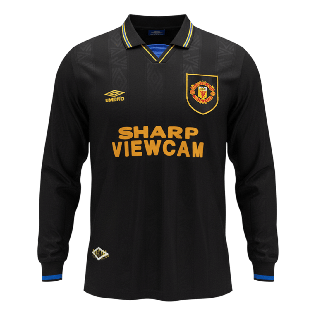 Retro 1993/94 Mens Manchester United Away Long Sleeve Jersey