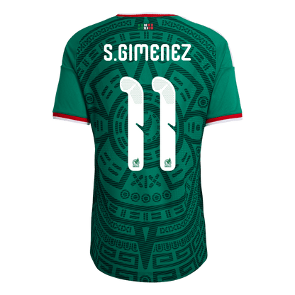 S.GIMENEZ #11 Mens Mexico World Cup Home Jersey 2026 - Player Version (Slim Fit)