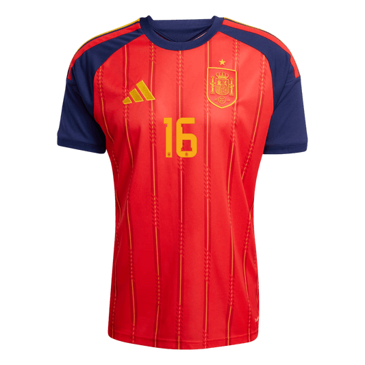 RODRIGO #16 Mens Spain World Cup Home Jersey 2026 [PREMIUM]