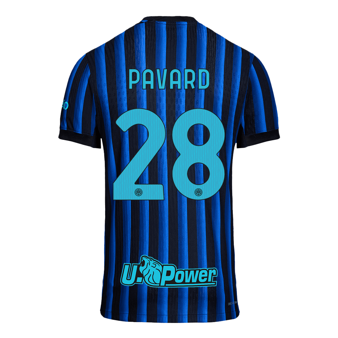 PAVARD #28 Mens Inter Milan Home Jersey 2025/26 - Player Version (Slim Fit)