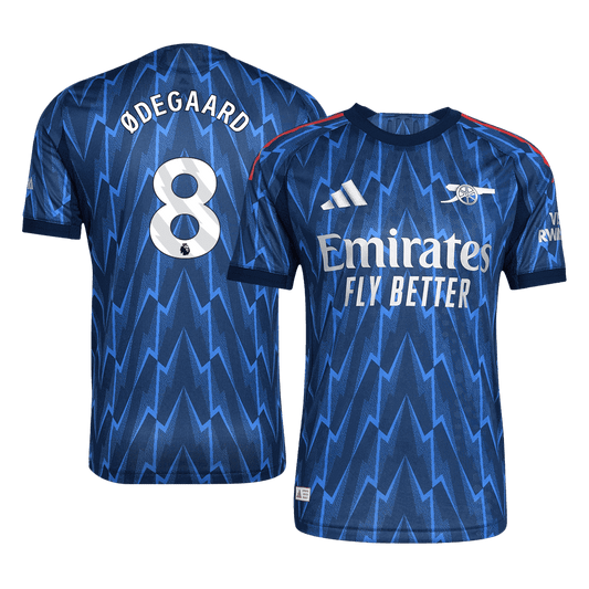ØDEGAARD #8 Mens Arsenal Away Jersey 2025/26 - Player Version (Slim Fit)