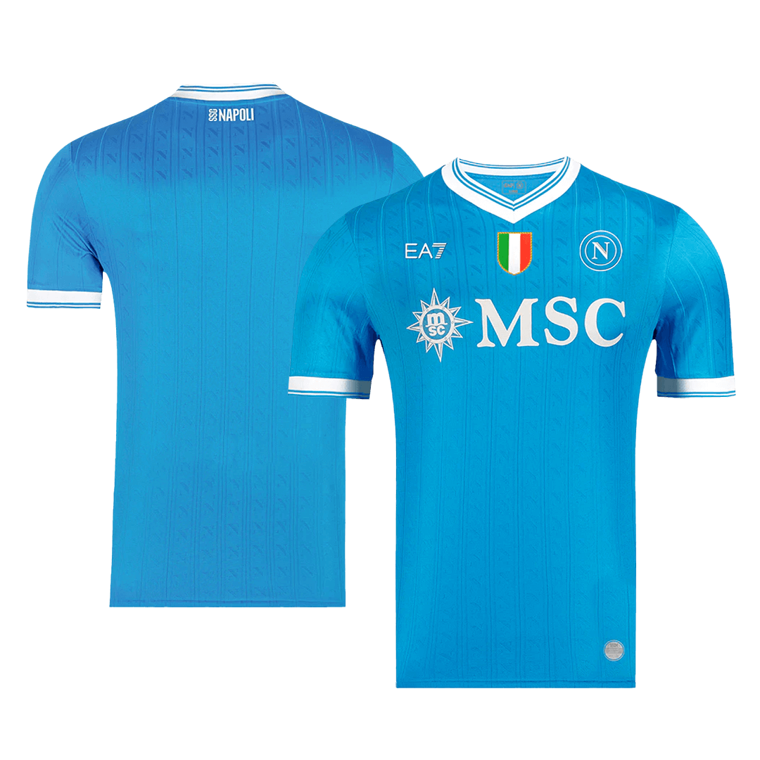 Mens Napoli Home Jersey 2025/26 - Player Version (Slim Fit)