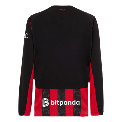 Mens AC Milan Home Long Sleeve Jersey 2025/26