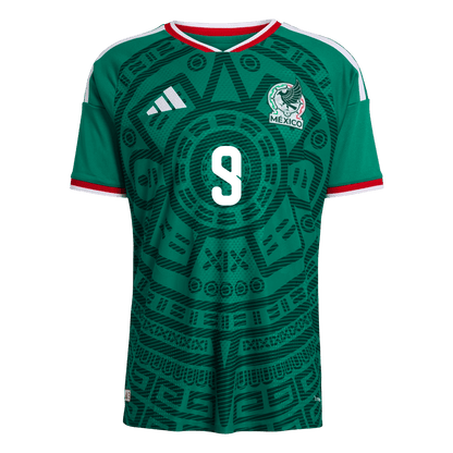 Raúl #9 Mens Mexico World Cup Home Jersey 2026 - Player Version (Slim Fit)