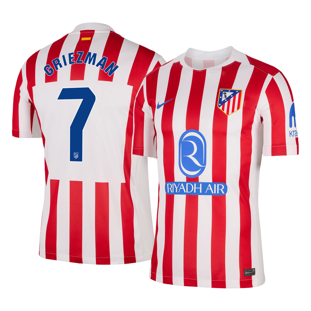 GRIEZMANN #7 Mens Atletico Madrid Home Jersey 2025/26
