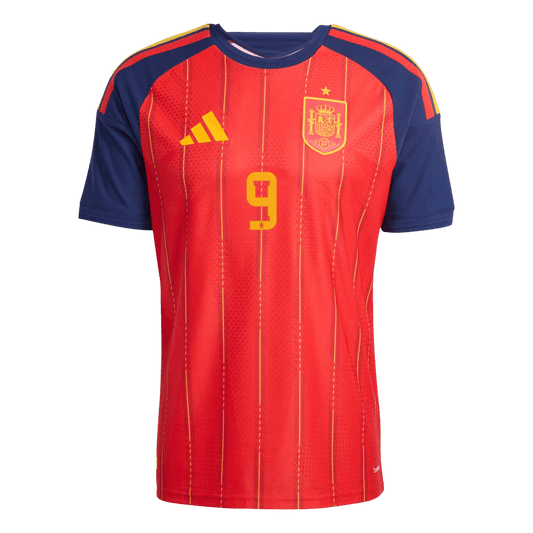 GAVI	 #9 Mens Spain World Cup Home Jersey 2026 - Player Version (Slim Fit)