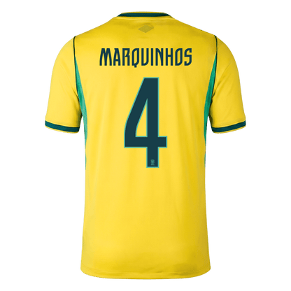 MARQUINHOS #4 Mens Brazil World Cup Home Jersey 2026