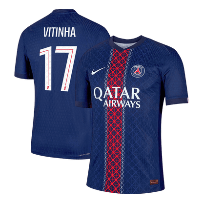 VITINHA #17 Mens PSG Home Jersey 2025/26 - Player Version (Slim Fit)