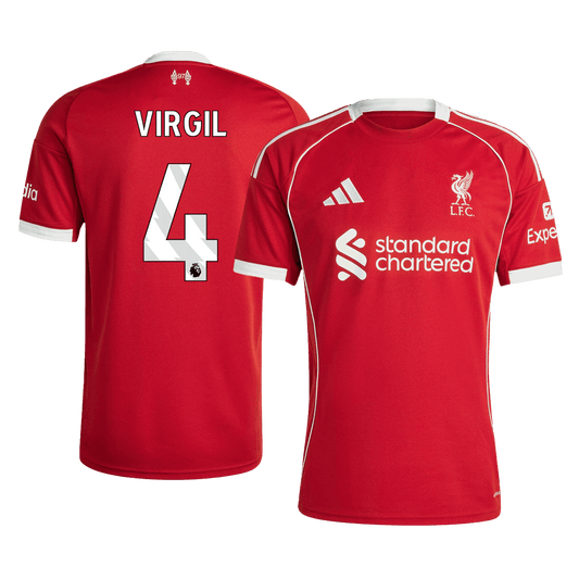 VIRGIL #4 Mens Liverpool Home Jersey 2025/26