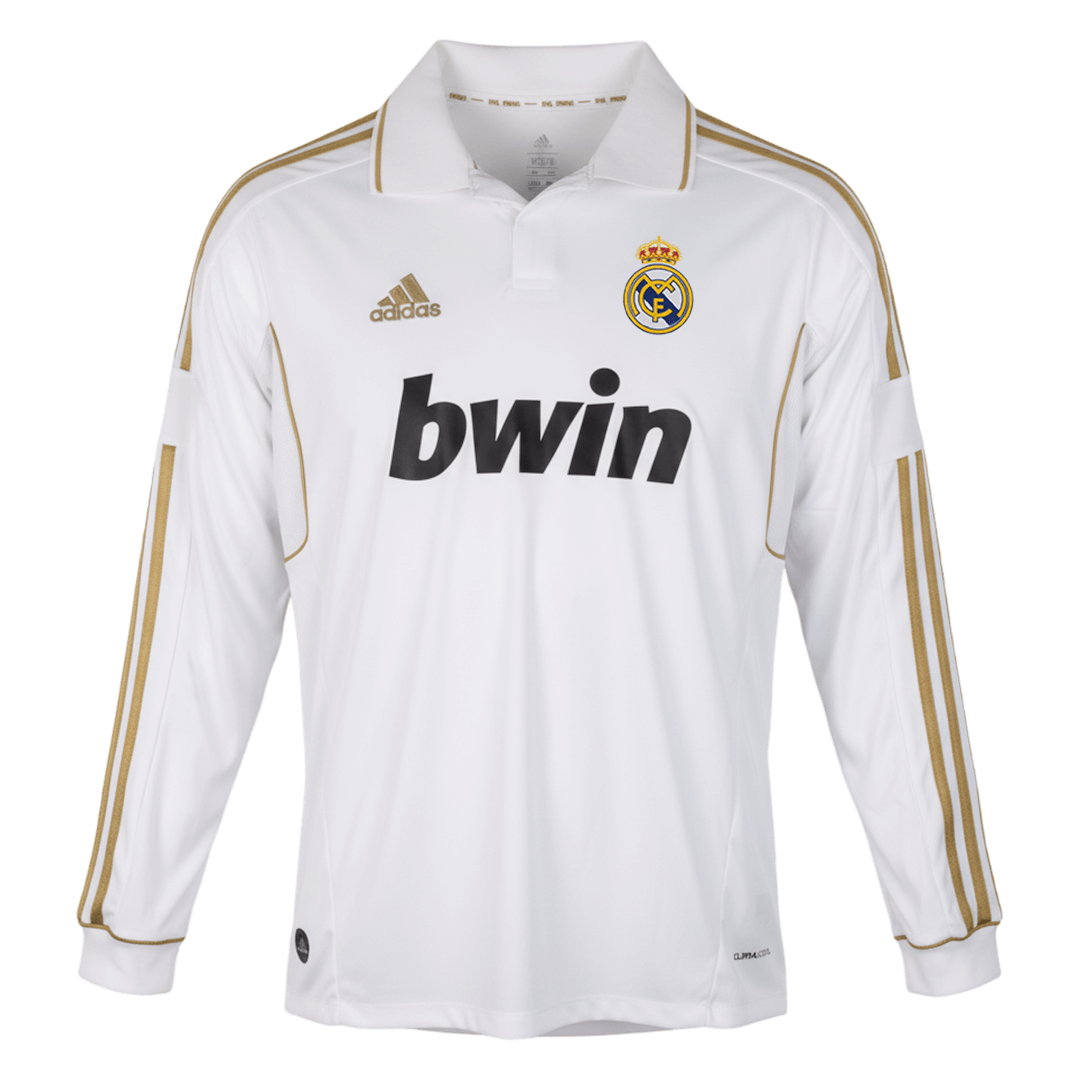 Retro 2011/12 Mens Real Madrid Home Long Sleeve Jersey