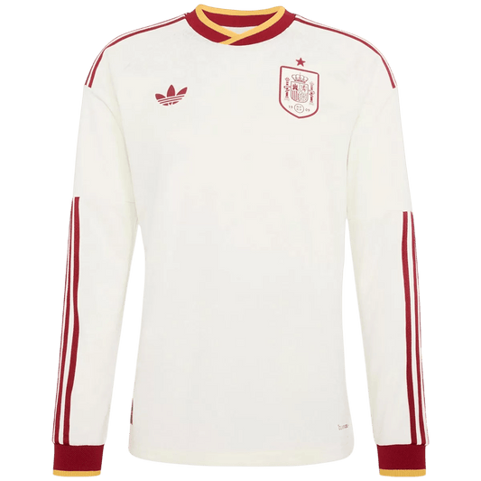 Mens Spain World Cup Away Long Sleeve Jersey 2026