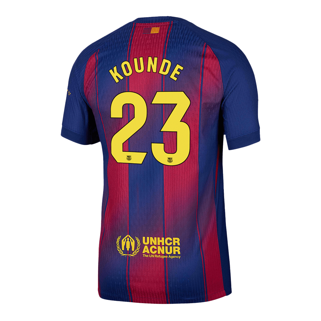 KOUNDE #23 Mens Barcelona Home Jersey 2025/26 - Player Version (Slim Fit)