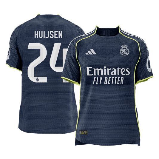 HUIJSEN #24 Mens Real Madrid Away Jersey 2025/26 - Player Version (Slim Fit) [PREMIUM]