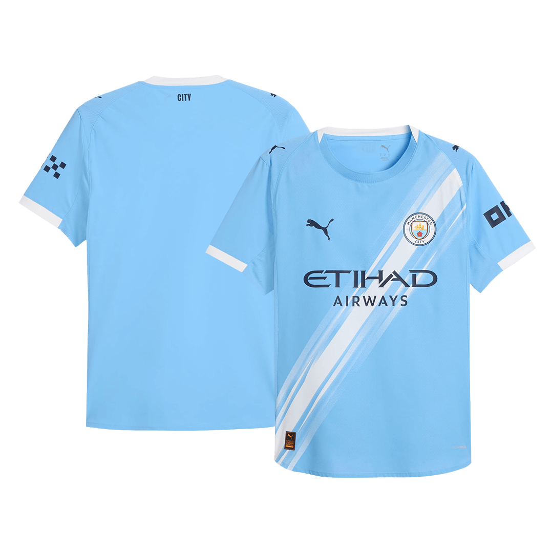 Mens Manchester City Home Jersey 2025/26 - Player Version (Slim Fit)