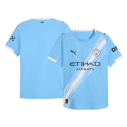 Mens Manchester City Home Jersey 2025/26 - Player Version (Slim Fit)