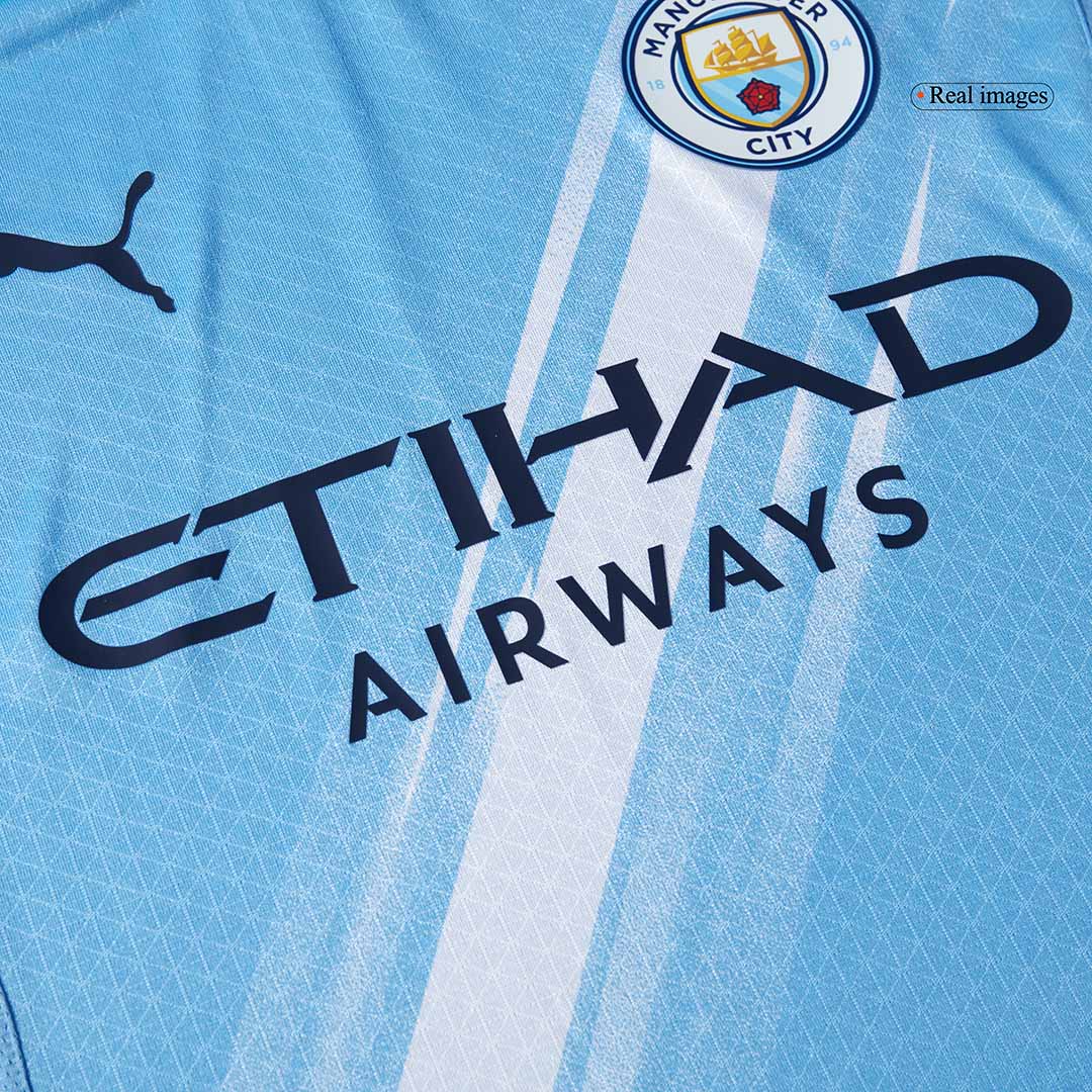 DE BRUYNE #17 Mens Manchester City Home Jersey 2025/26 - Player Version (Slim Fit)