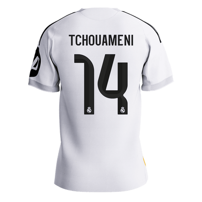 TCHOUAMENI #14 Mens Real Madrid Home Jersey 2025/26 - Player Version (Slim Fit) [PREMIUM]