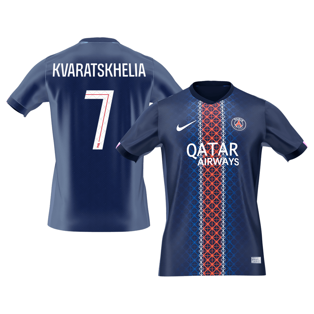 KVARATSKHELIA #7 Mens PSG Home Jersey 2025/26 [PREMIUM]