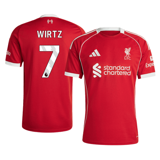 WIRTZ #7 Mens Liverpool Home Jersey 2025/26