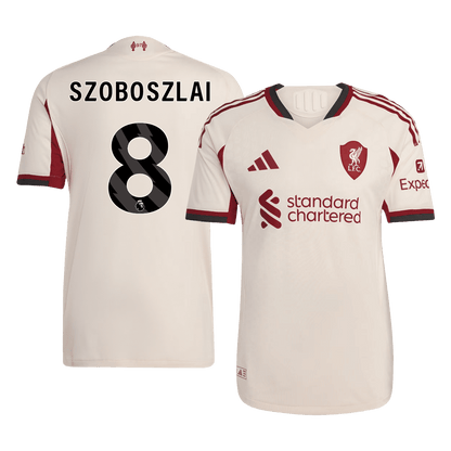 SZOBOSZLAI #8 Mens Liverpool Away Jersey 2025/26 - Player Version (Slim Fit)