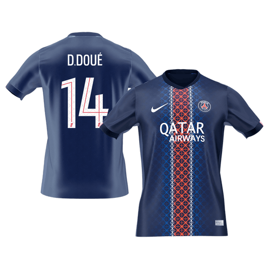 D.DOUÉ #14 Mens PSG Home Jersey 2025/26 [PREMIUM]