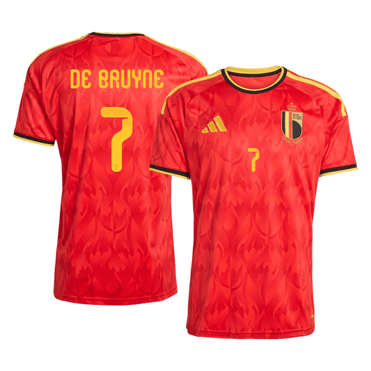 DE BRUYNE #7 Mens Belgium World Cup Home Jersey 2026