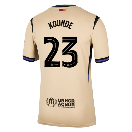 KOUNDE #23 Mens Barcelona Away Jersey 2025/26 - UCL