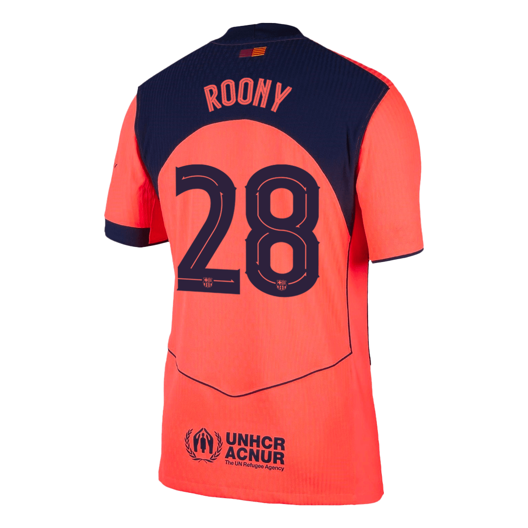 ROONY #28 Mens Barcelona Third Jersey 2025/26 - Player Version (Slim Fit)