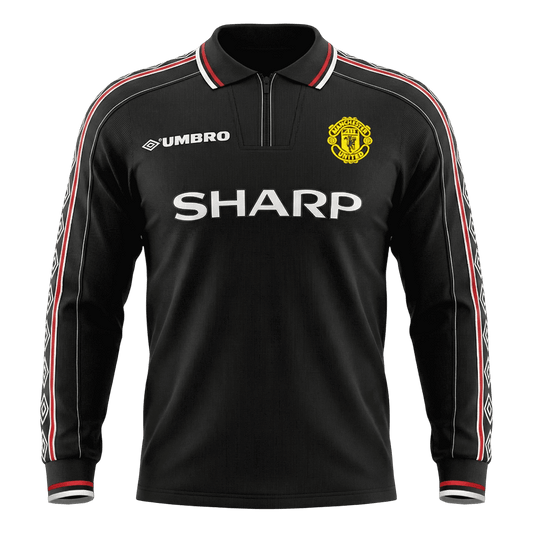Retro 1998 Mens Manchester United Away Long Sleeve Jersey
