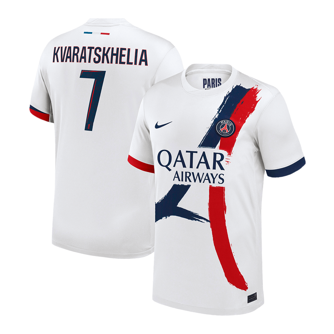 KVARATSKHELIA #7 Mens PSG Away Jersey 2025/26