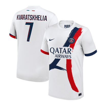 KVARATSKHELIA #7 Mens PSG Away Jersey 2025/26