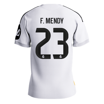F.MENDY #23 Mens Real Madrid Home Jersey 2025/26 - Player Version (Slim Fit) [PREMIUM]