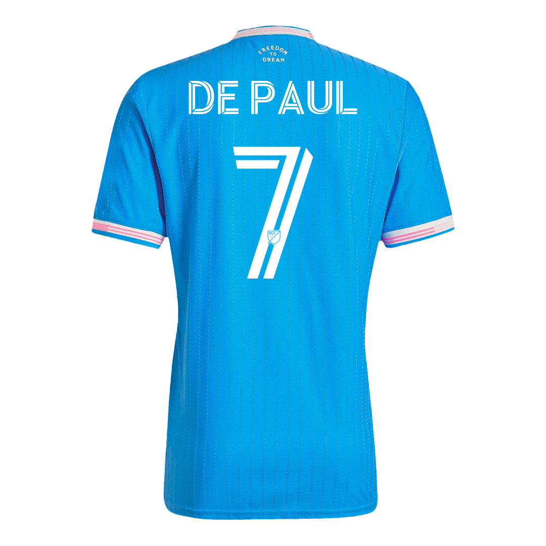 DE PAUL #7 Mens Inter Miami CF Third Jersey 2025 - Player Version (Slim Fit)