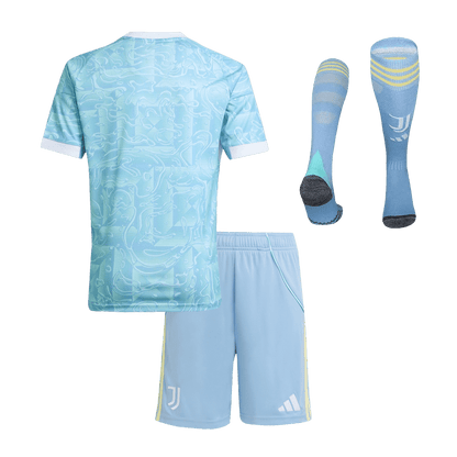 Kids Juventus Away Full Kit 2025/26