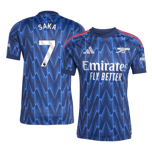 SAKA #7 Mens Arsenal Away Jersey 2025/26