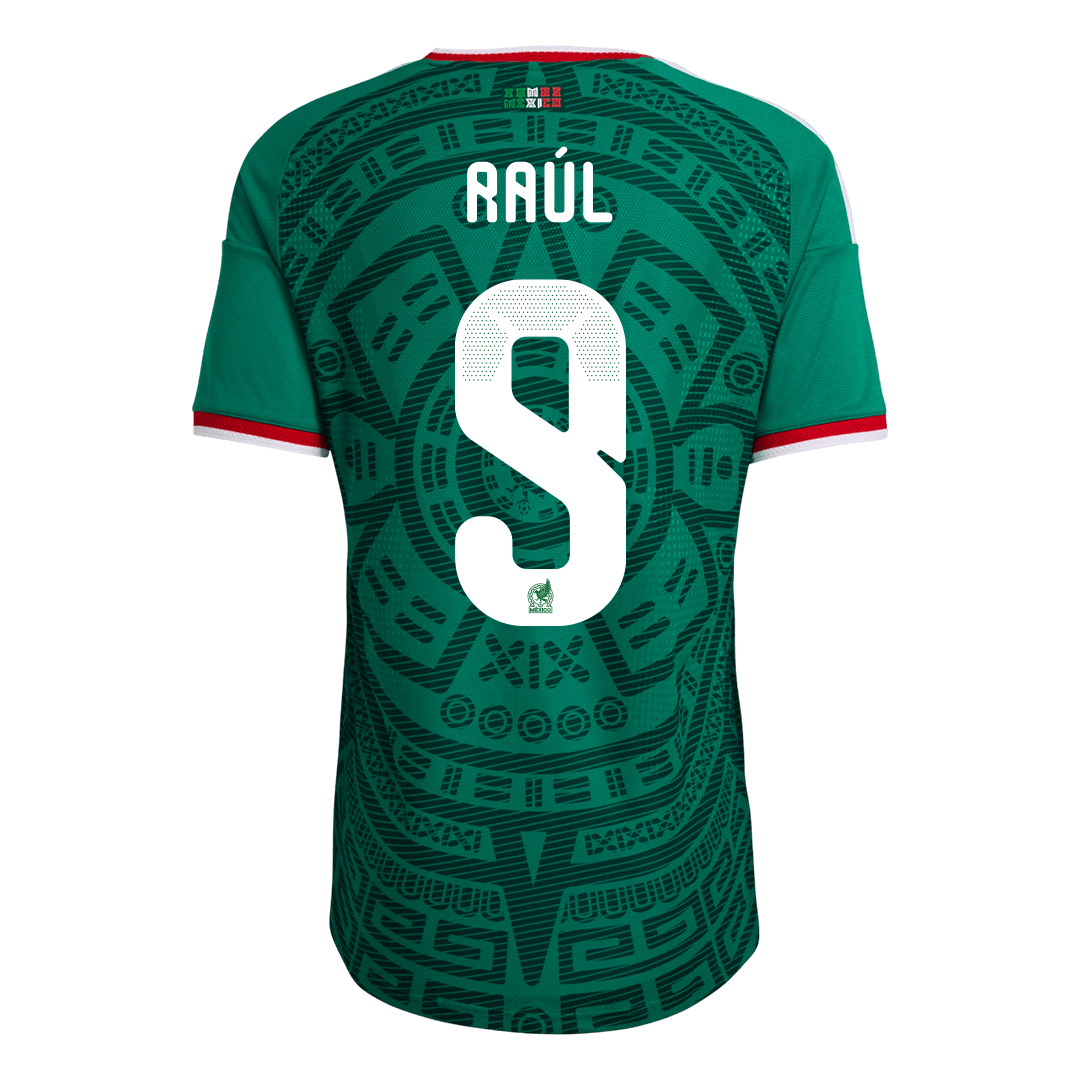 Raúl #9 Mens Mexico World Cup Home Jersey 2026 - Player Version (Slim Fit)