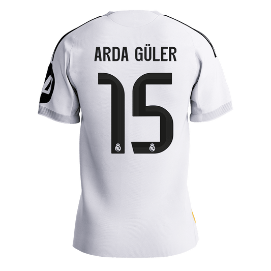 ARDA GÜLER #15 Mens Real Madrid Home Jersey 2025/26 - Player Version (Slim Fit) [PREMIUM]