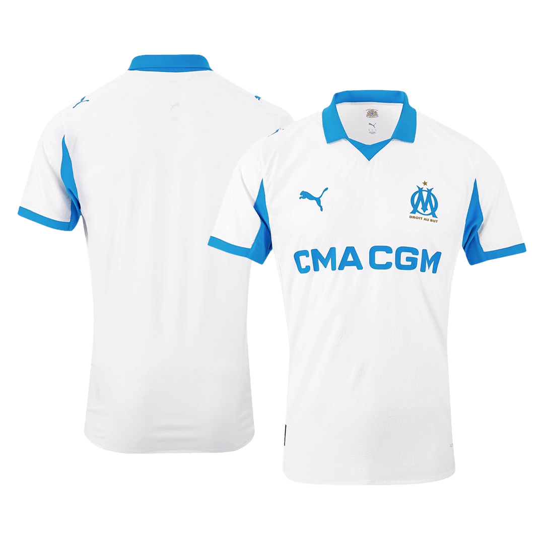 Mens Marseille Home Jersey 2025/26 - Player Version (Slim Fit)