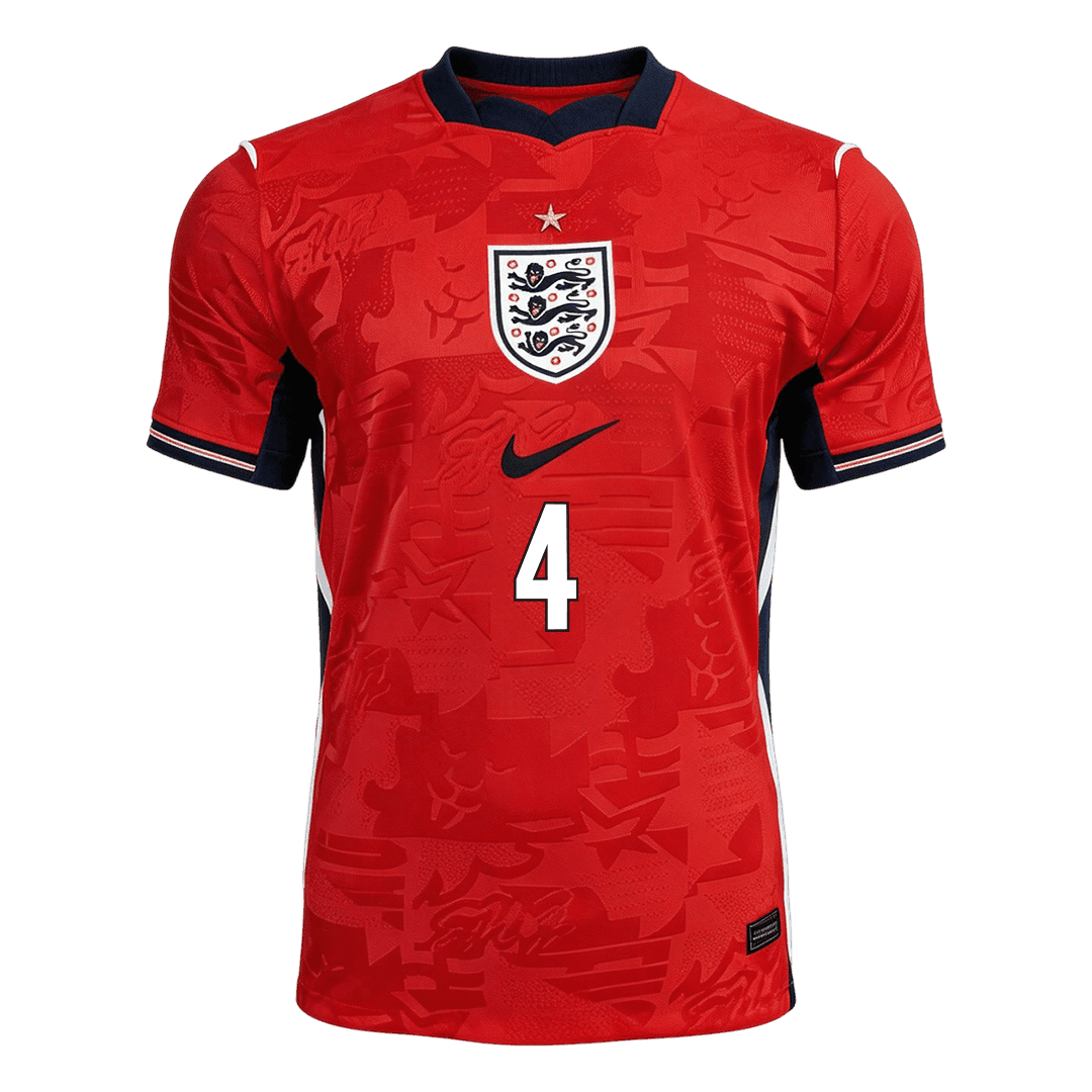 RICE #4 Mens England World Cup Away Jersey 2026 - Player Version (Slim Fit)