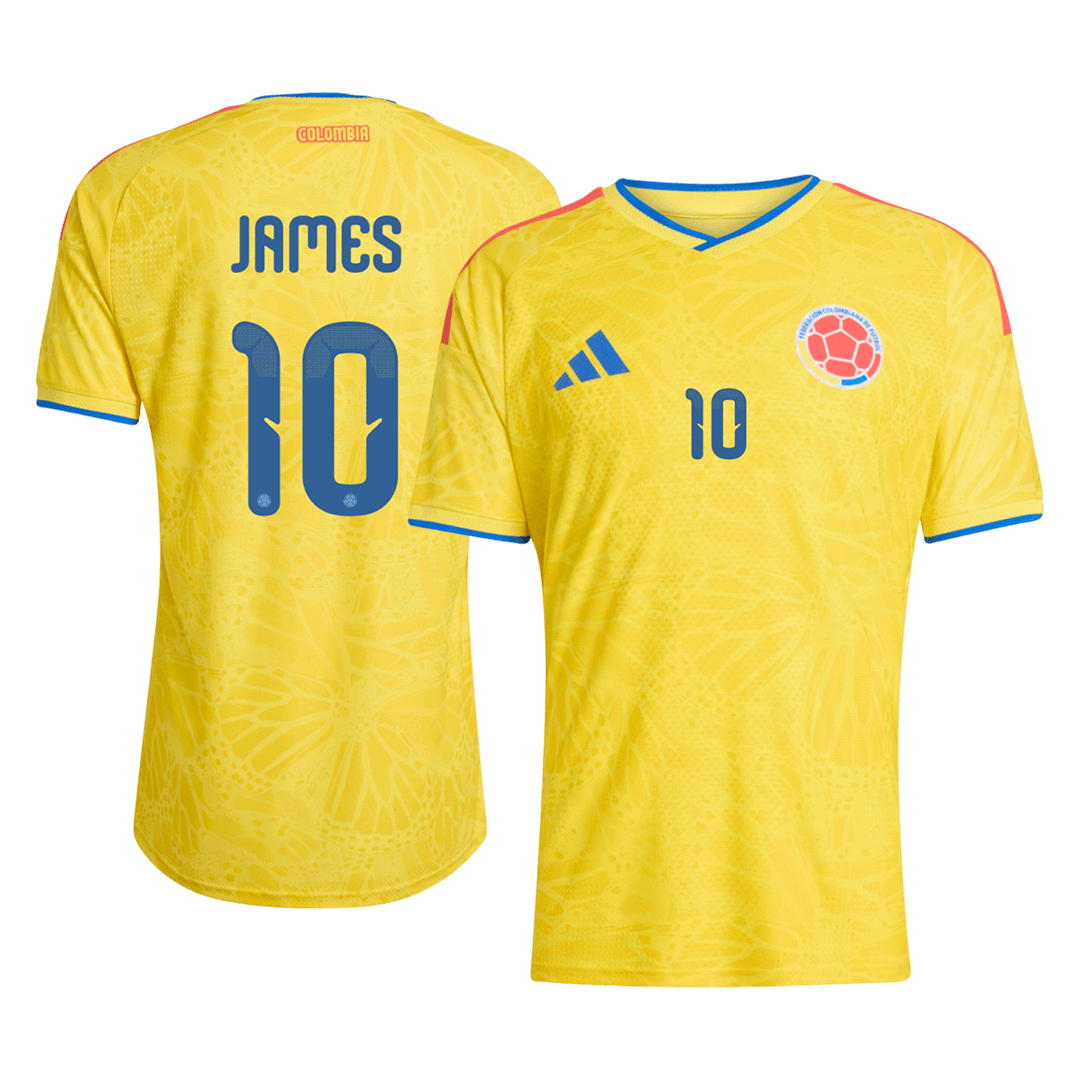JAMES #10 Mens Colombia World Cup Home Jersey 2026 - Player Version (Slim Fit)