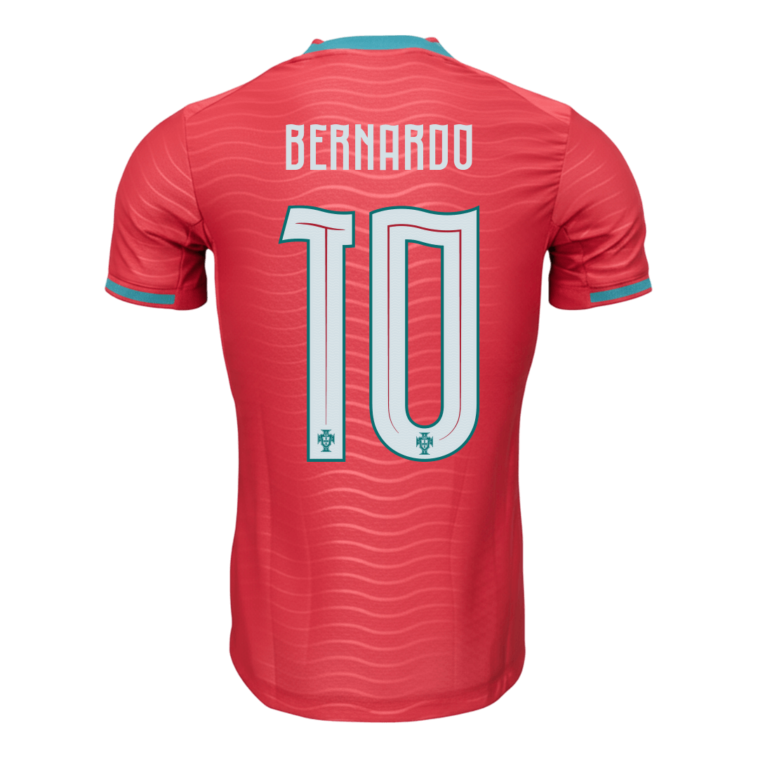 BERNARDO #10 Mens Portugal World Cup Home Jersey 2026 - Player Version (Slim Fit)